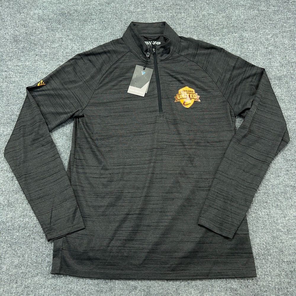 Cleveland Cavaliers Shirt Mens S Gray 1/4‎ Zip Mock Neck Pullover Active Stretch